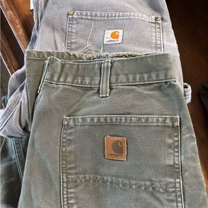 Carhartt Olive and Gray Utility Pants
